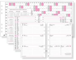 SATURNUS Gyűrűs kalendárium betét SATURNUS L311/F heti fehér lapos 2024 - papiriroszerplaza