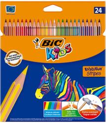 BIC Színes ceruza BIC Kids Evolution hatszögletű környezetbarát 24 db/készlet - papiriroszerplaza