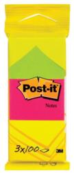 Post-it Öntapadós jegyzet 3M Post-it LP6812 38x51mm neon 3x100 lap - papiriroszerplaza