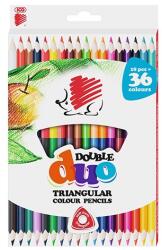 ICO Színes ceruza ICO Süni Duo háromszögletű kétvégű 18 színű - papiriroszerplaza