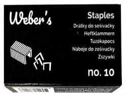 WEBER S Tűzőkapocs WEBER`S No. 10 1000db/dob - papiriroszerplaza