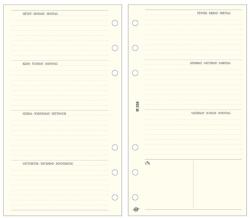 SATURNUS Gyűrűs kalendárium betét SATURNUS L358 bianco heti tervező sárga lapos - papiriroszerplaza