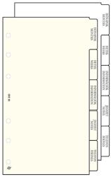 SATURNUS Gyűrűs kalendárium betét SATURNUS S330 elválasztólap sárga lapos - papiriroszerplaza