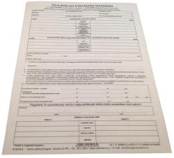  Nyomtatvány adásvételi szerződés személygépkocsihoz A/4 4 példányos új - papiriroszerplaza