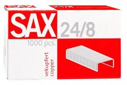 SAX Tűzőkapocs SAX 24/8 réz 1000 db/dob - papiriroszerplaza