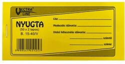 Vectra-line Nyomtatvány nyugta VECTRA-LINE 1 soros 20 db/csomag - papiriroszerplaza