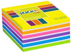 STICK N Öntapadó jegyzettömb STICK`N 76x76mm neon sárga mix 400 lap - papiriroszerplaza