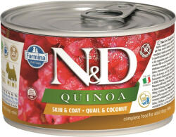 N&D Quinoa konzerv fürj&kókusz adult mini 140g (PND140020)