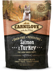 CARNILOVE Puppy Large Salmon & Turkey- Lazac-Pulyka Hússal 1, 5kg (CL853)