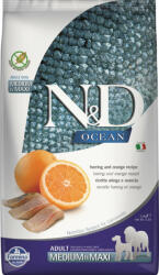 N&D Ocean hering&narancs adult medium&maxi 2, 5kg (PND0250063)