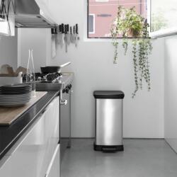Keter Coș de gunoi cu pedală „Deco, 50 L, argintiu 250569 (442064) Cos de gunoi