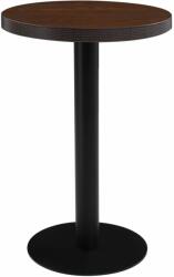 vidaXL Masă de bistro, maro închis, 50 cm, MDF (286419)