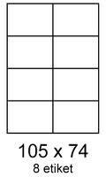 Smartline Címkék 105x74mm 8 címke laponként 100 ív Smartline (EL/MF-8L105x74)