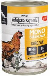 Wiejska Zagroda Conserva hrana umeda monoproteica cu pui pentru caini 400g