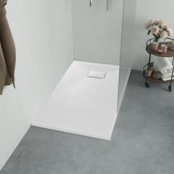 vidaXL Cădiță de duș, alb, 100 x 70 cm, SMC (144771) - vidaxl