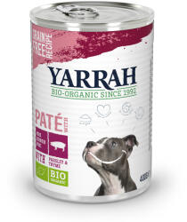 Yarrah 12x400g Yarrah Bio Paté bio sertés nedves konzerv kutyatáp