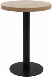 vidaXL Masă de bistro, maro deschis, 60 cm, MDF (286421)