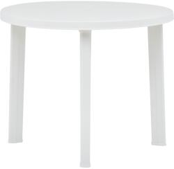 vidaXL Masă de grădină, alb, 89 cm, plastic (48805)