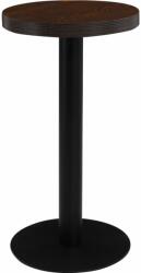 vidaXL Masă de bistro, maro închis, 40 cm, MDF (286416)
