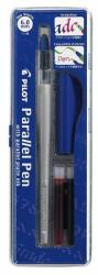 Pilot Töltőtoll, 0, 5-6 mm, kék kupak, PILOT "Parallel Pen (PPP60) - primatinta