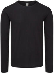 Fruit of the Loom Férfi hosszú ujjú póló Fruit of the Loom Iconic 150 Classic Long Sleeve T -2XL, Fekete