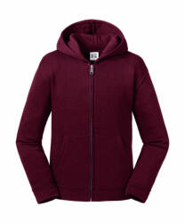 Russell Gyerek kapucnis hosszú ujjú pulóver Russell Europe Kids' Authentic Zipped Hood Sweat M (116/5-6), Burgundi vörös