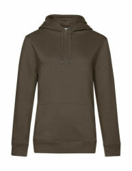 B&C Collection Női kapucnis hosszú ujjú pulóver B and C QUEEN Hooded /women XL, Khaki