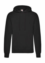 Fruit of the Loom Férfi kapucnis hosszú ujjú pulóver Fruit of the Loom Classic Hooded Sweat 4XL, Fekete