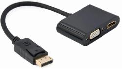 Gembird DisplayPort 1.2/1.2a VGA/D-Sub + HDMI Convertor Negru 10cm A-DPM-HDMIFVGAF-01 (A-DPM-HDMIFVGAF-01)