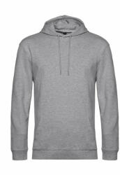 B&C Collection Férfi kapucnis hosszú ujjú pulóver B and C #Hoodie French Terry XS, Heather szürke