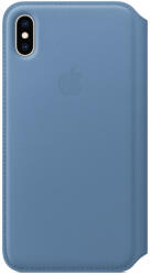 Apple Husa Leather Folio pentru iPhone XS Max, Cornflower (MVFT2ZM/A) - pcone