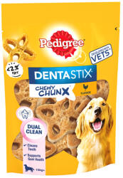 PEDIGREE Pedigree Dentastix Chewy Chunx Snackuri câini - Maxisnackuri cu pui 5 x 68 g (pentru medii și mari)
