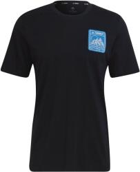 adidas Férfi szabadidő rövid ujjú pólók adidas TX PATC MTN TEE fekete HE1764 - S