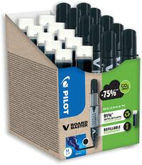 Pilot Set markere tablă Pilot V-Board Master Plus 10 markere + 10 rezerve vârf 2.3 mm negru (PWLT556275)