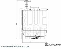 BLUE PRINT filtru combustibil BLUE PRINT ADBP230047 (ADBP230047) - automobilus