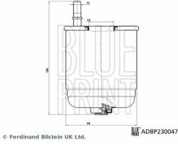 BLUE PRINT filtru combustibil BLUE PRINT ADBP230047 - automobilus
