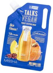 Missha Mască exfoliantă de noapte - Missha Talks Vegan Squeeze Pocket Sleeping Mask Skin Fitness 10 g