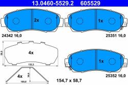 ATE set placute frana, frana disc ATE 13.0460-5529.2 (13.0460-5529.2)