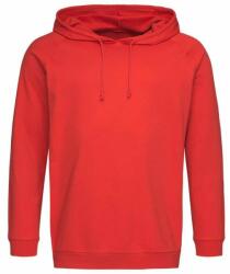 Stedman Könnyű kapucnis pamut pulóver - Piros | 2XL (ST4200-1000162362)