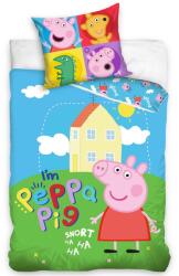 4-Home Lenjerie de pat, din bumbac, pentru copii PurcelulPeppa Eu sunt Pepina, 140 x 200 cm, 70 x 90 cm