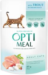 Optimeal Hrana umeda pisici adulte - cu Pastrav in sos, set 12 0, 085kg