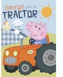 Peppa Malac gyerekpléd (traktoros)
