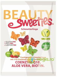BeautySweeties Jeleuri Gumate Fluturasi cu Suc si Bucati din Fructe cu Coenzima Q10 si Biotina 125g