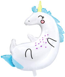 PartyDeco Balon din folie - unicorn 70 x 75 cm