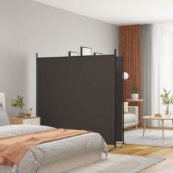 vidaXL Параван за стая, 2 панела, кафяв, 348x180 см, плат (350275)