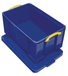  Cutie de depozitare din plastic cu capac cu cleme, albastra, 64 l M932346