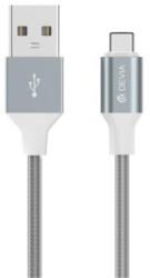 DEVIA Cablu de date Devia Gracious DVGRATYPECGR, Impletitura Textila, USB-C (Gri) (DVGRATYPECGR)