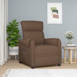 vidaXL Fotoliu rabatabil electric, maro, material textil (3143347)