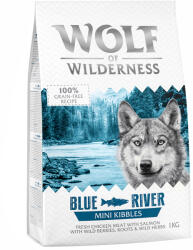 Wolf of Wilderness 1kg Wolf of Wilderness Mini "Blue River" - lazac száraz kutyatáp