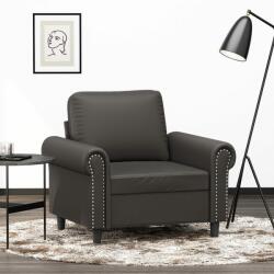 vidaXL Canapea de o persoană, gri, 60 cm, piele ecologică (349116) Canapea